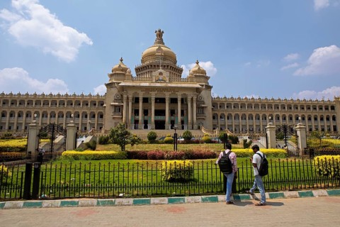 Vidhana Souda or Government Palace of Karnataka, Begaluru or Bangalore, Karnataka, India
