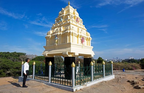 Ancient east gate of the city of Begaluru or Bangalore, behind the city, Karnataka, India