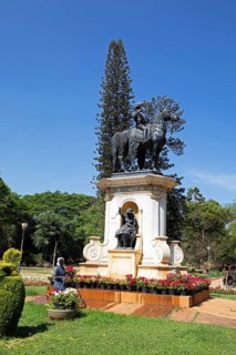 Equestrian monument in the Lalbagh Botanical Garden, Begaluru or Bangalore, Karnataka, India