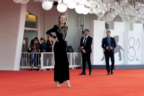 Venice, Italy - 2 September 2025: Eva Herzigova during the red carpet of - A house of Dynamite -
