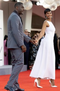 Venice, Italy - 2 September 2025: Idris Elba and Sabrina Dhowre Elba during the red carpet of - A