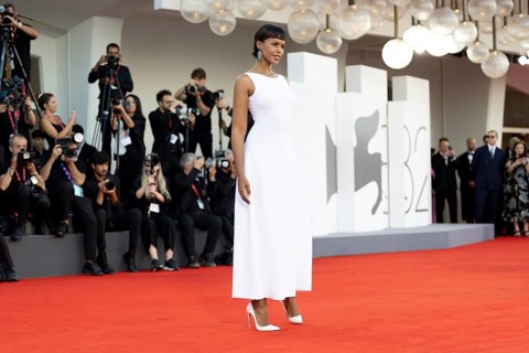 Venice, Italy - 2 September 2025: Sabrina Dhowre Elba during the red carpet of - A house of