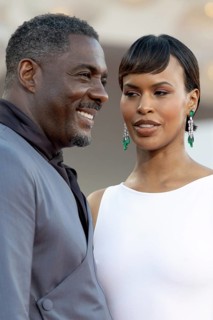 Venice, Italy - 2 September 2025: Idris Elba and Sabrina Dhowre Elba during the red carpet of - A