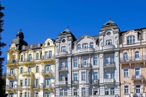 Grand Hotels at the Spa Park, Mariánské Lázne, Mariánské Lázne, Czech Republic, Czech Republic