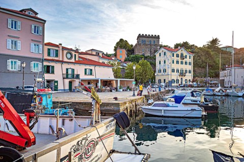 Molo Cristoforo Colombo from Muggia, Friuli-Venezia Giulia, Italy
