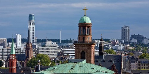 Tower of St Paul's Church, the old Protestant Church of St Nicholas, the Protestant Church of the