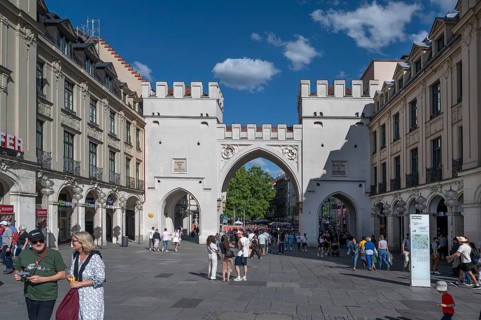 Karlstor am Stachus, built in 1791, Munich Bavaria, Germany