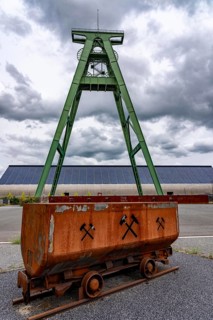 The former Lohberg coal mine in Dinslaken, today a leisure, work and residential quarter,