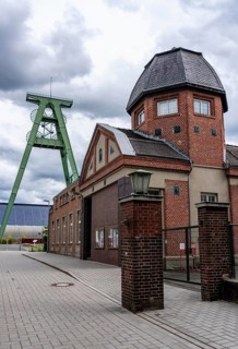 The former Lohberg coal mine in Dinslaken, now a leisure, work and residential quarter, Lohberg
