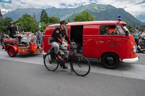 Fire brigade equipment from 1959, Interlaken, Switzerland