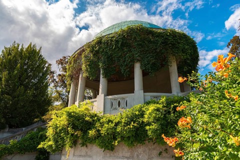 Beethoven Temple in the spa garden Baden, Lower Austria, Austria