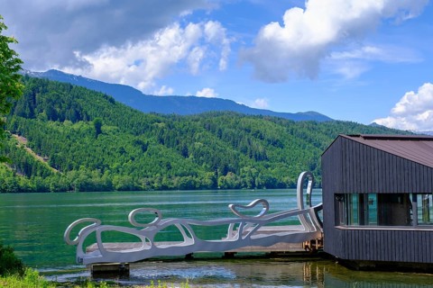 Uferpromeande, Lake Millstatt, Millstatt, Carinthia, Austria