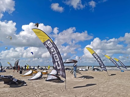 California kitesurfing Masters 2025, kitesurfing on the North Sea beach on the edge of the UNESCO