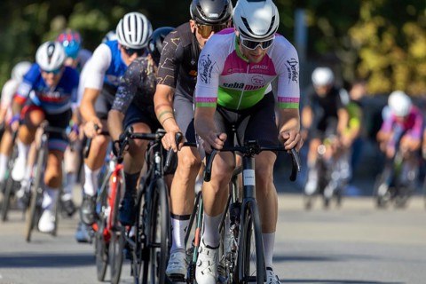 42nd Kerwe cycle race in Mutterstadt, Palatinate. Prize of the municipality & Sparkasse Vorderpfalz