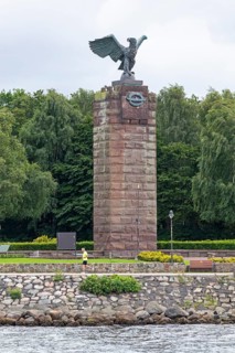 Submarine memorial, Heikendorf, Kiel Fjord, Schleswig-Holstein, Germany