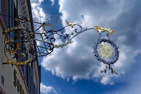 Nose sign from Gasthaus Zur Sonne, Offenburg, Baden-Württemberg, Germany