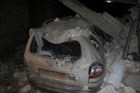 Buildings and cars destroyed by the deadly earthquake that struck Turkey and Syria, leaving tens of