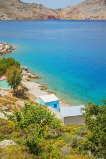 Nimborio Beach, Nimborio, Symi Island, Dodecanese Islands, Greece