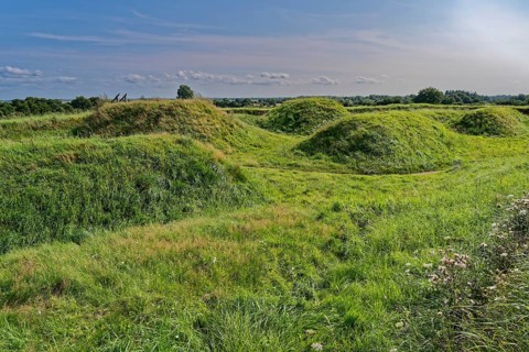 Parts of the Danewerk rampart system. Danewerk, part of the Haithabu and Danewerk UNESCO World