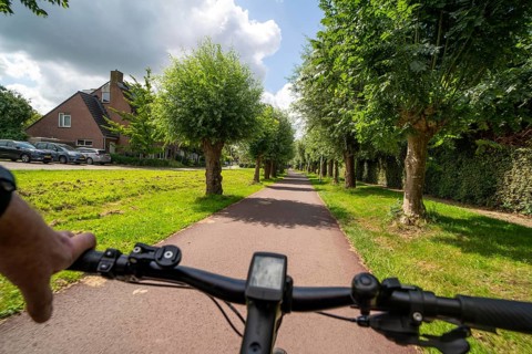 Cycling in the Dutch city of Houten, south of Utrecht, around 50, 000 people live here and work in