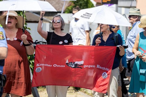 Counter-demonstration against the rally of AfD politician Joachim Paul in