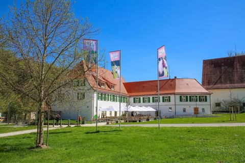 Gestütsgasthof near the stud farm and the Lauterquelle, terrace, sunshades, catering, restaurant,