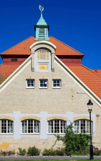 Historic building, headquarters of the harbour master's office and the archipelago boat fleet in