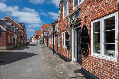 Historic brick architecture, Old Town, Ringkøbing, Ringkøbing Fjord, Denmark