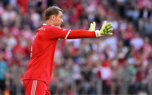 Goalkeeper Manuel Neuer FC Bayern Munich FCB (01) Gesture Gesture Telekom Cup Allianz Arena,