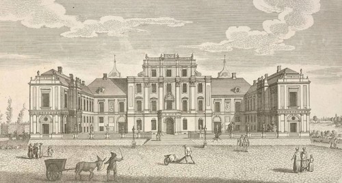 Royal Prussian pleasure palace at Oranienburg, Brandenburg, Germany, around 1880, digitally