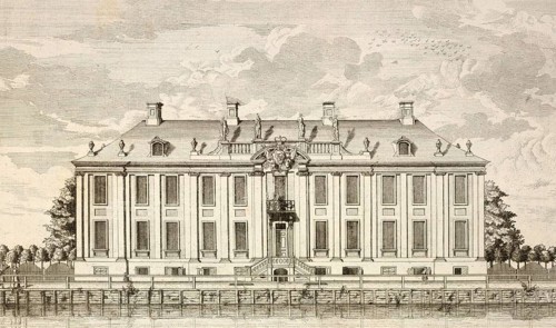 Prince Ferdinand's pleasure palace in Friedrichsfelde, Berlin, Germany, around 1880, digitally