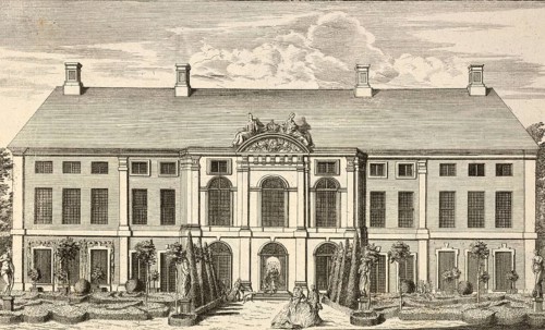 Royal pleasure palace at Schönhausen, garden side, Pankow, Berlin, Germany, around 1880, digitally