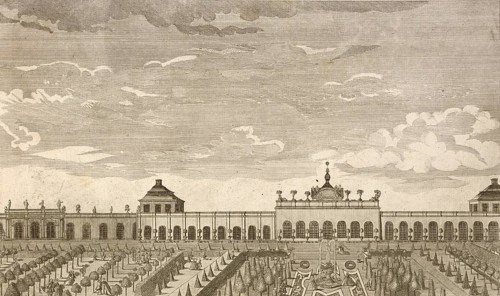 Royal pleasure palace Monbijou in Berlin, Germany, around 1880, digitally restored reproduction of