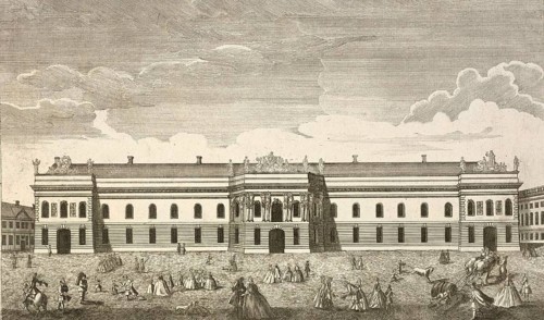 Conveyor building of the royal stables on the Dorotheen-Stadt in Berlin, intended for the Academy