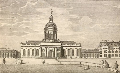 Palace and cathedral church in Berlin on the Paradeplatz, Germany, around 1880, digitally restored
