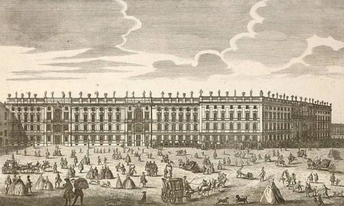 Royal Palace in Berlin and Paradeplatz, Germany, around 1880, digitally restored reproduction of a