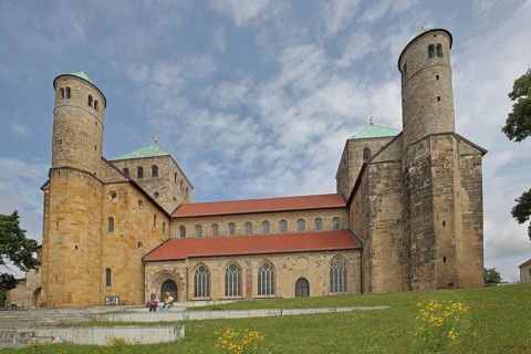 Ottonian UNESCO St Michael's Church, St Mary's Cathedral, Hildesheim, Lower Saxony, Germany