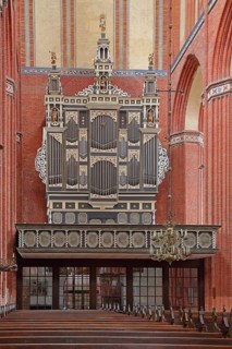 Organ of St. Nikolai Church, UNESCO, Interior view, Brick Gothic, Brick church, St. Nikolai,