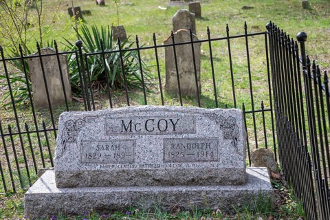 Pikeville, Kentucky - The grave of Randolph McCoy and his wife (and first cousin) Sarah. Randolph
