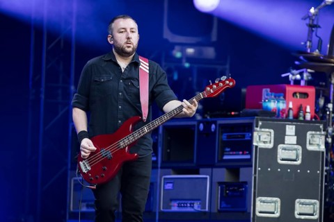Jack Bates, bassist of The Smashing Pumpkins live on The Aghori Tour at the Zitadelle Spandau in