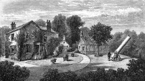 Residence and telescope of James Nasmyth (born 19 August 1808 in Edinburgh, died 7 May 1890 in