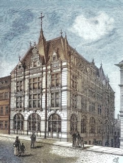 Bohemian Union Bank in Reichenberg in Bohemia in 1880, Germany, today Liberec, Czech Republic