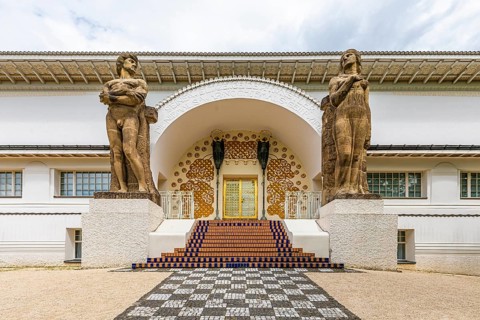 Ernst Ludwig House, studio building, by Joseph Maria Olbrich, Art Nouveau, Mathildenhöhe Darmstadt,