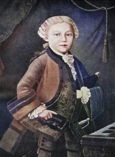 Wolfgang Amadeus Mozart, 1756 - 1791, as a child. Austrian composer and musician. By Mozart,
