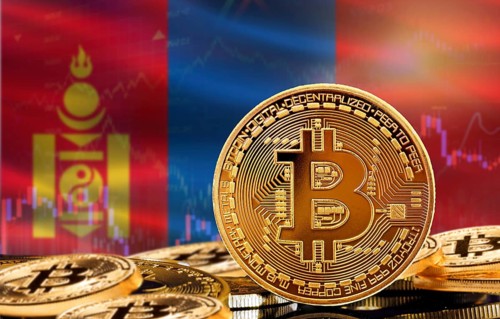 Investors in cryptocurrency and Blockchain Technology in Mongolia, Concept. Bitcoin with Mongolia