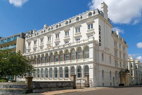 The Grand Hotel, The Promenade, Plymouth, Devon, England, UK historic listed building c 1870