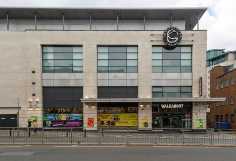Grosvenor Casino and Walkabout building in city centre, city of Plymouth, Devon, England, UK