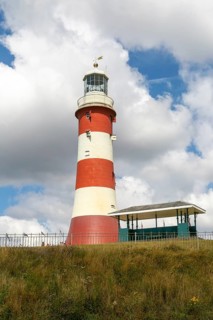 Smeaton's Tower lighthouse dated 1759, Plymouth Hoe, city of Plymouth, Devon, England, UK