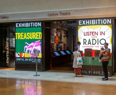 Treasured Exhibition, Radio Exhibition, Weston Library, Bodleian Library, University of Oxford,