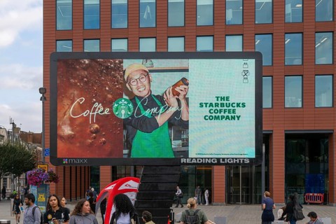 Maxx electronic billboard OOH advertising, Reading Lights, Reading, Berkshire, England, UK -